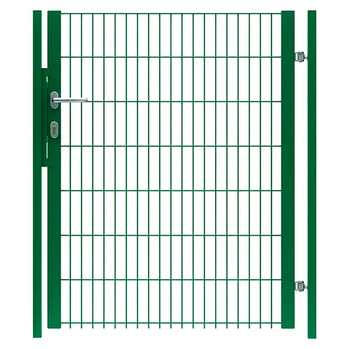 FA-Bausysteme Zauntor Halbrahmen (1,32 x 1 m, Stahl, Moosgrün, 1-Flügel)