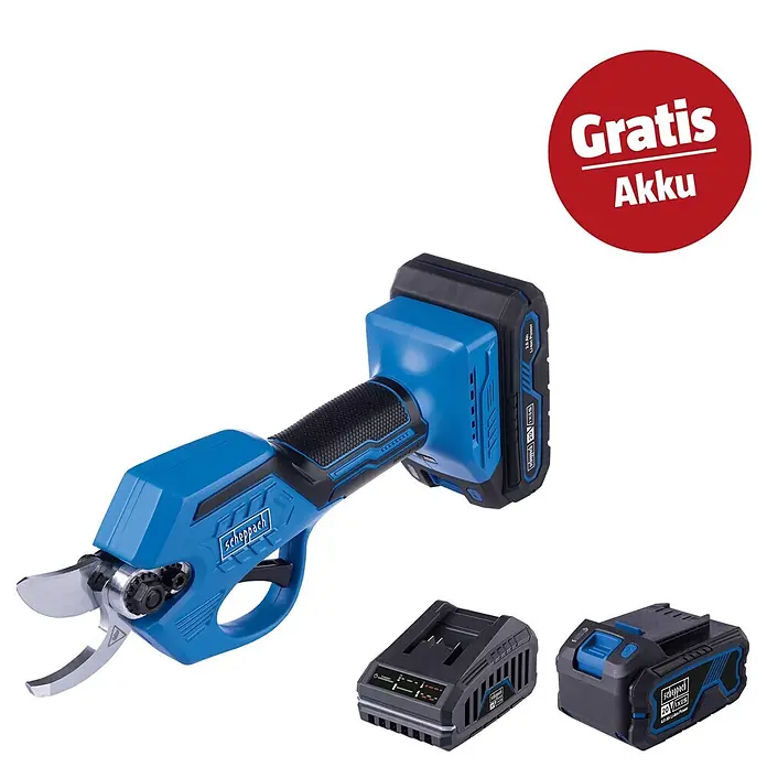 Scheppach IXES 20V Akku-Astscheren-Set BC-PRS28-X Set S (20 V, 1 Akku, 2 Ah)