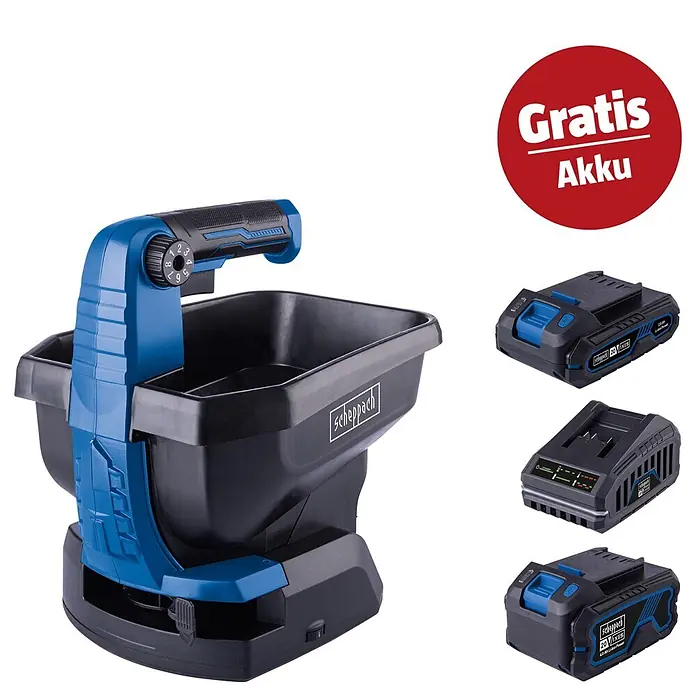 Scheppach IXES 20V Akku-Handstreuer C-GSP800-X Set S (20 V, 2 Ah, 2 Akkus)
