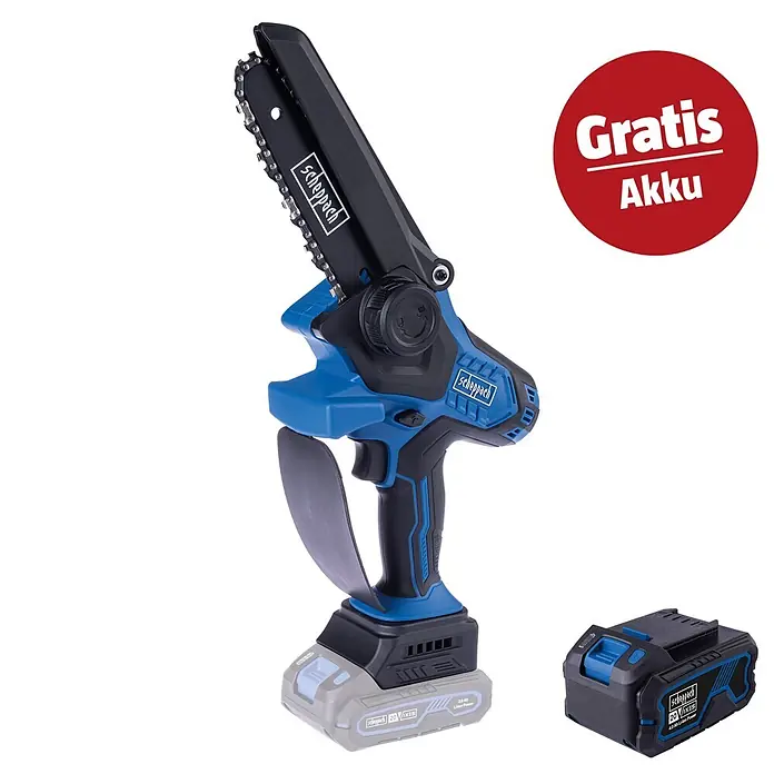 Scheppach IXES 20V Akku-Kettensägen-Set BC-PS150-X (20 V, Anzahl Akkus: 1 Akku, Schwertlänge: 15 cm)