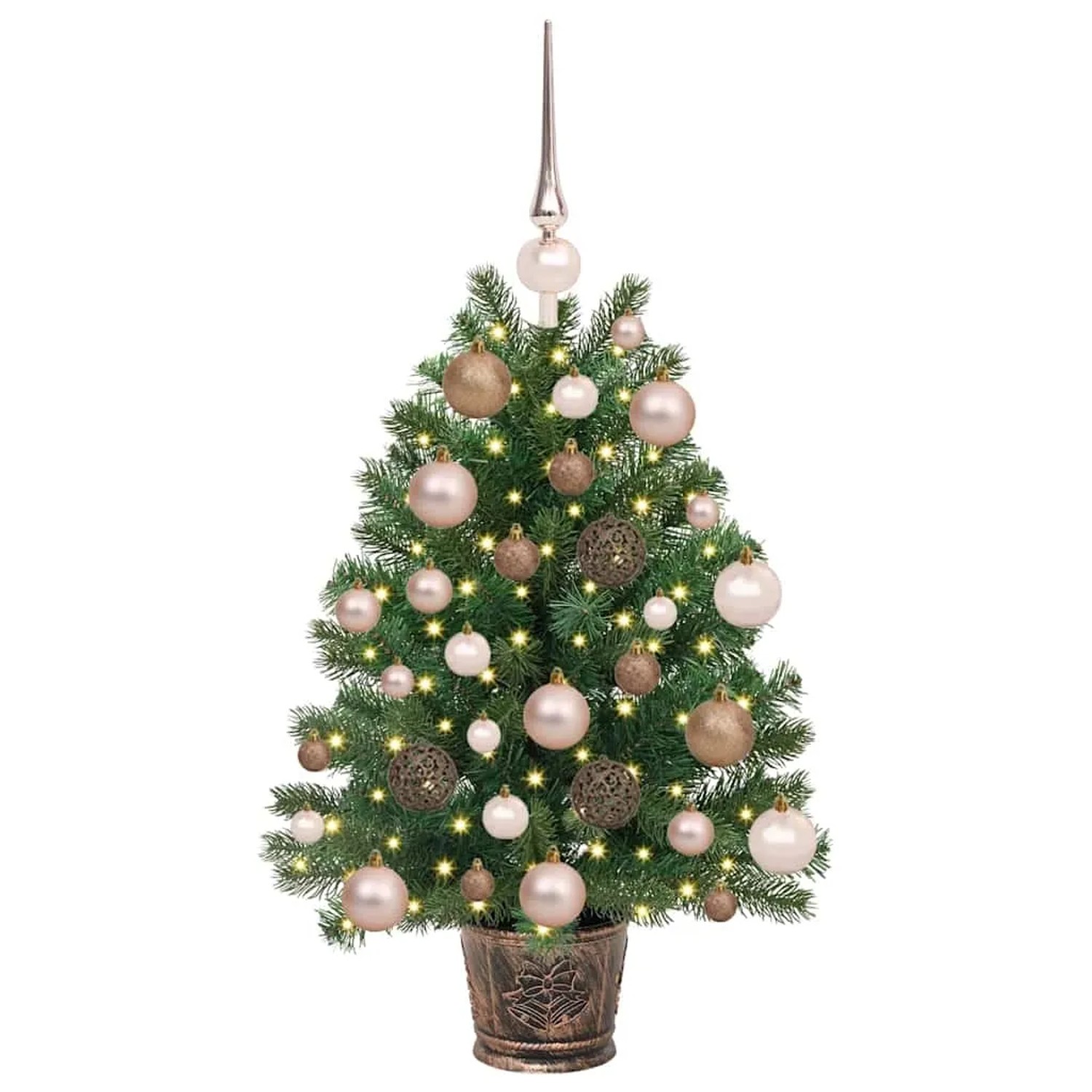 vidaXL Künstlicher Weihnachtsbaum mit 150 LEDs Grün 65 cm PE und PVC 3397300