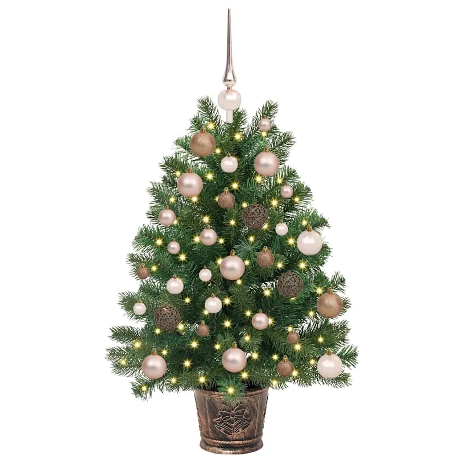 vidaXL Künstlicher Weihnachtsbaum mit 150 LEDs Grün 95 cm PE und PVC 3397313