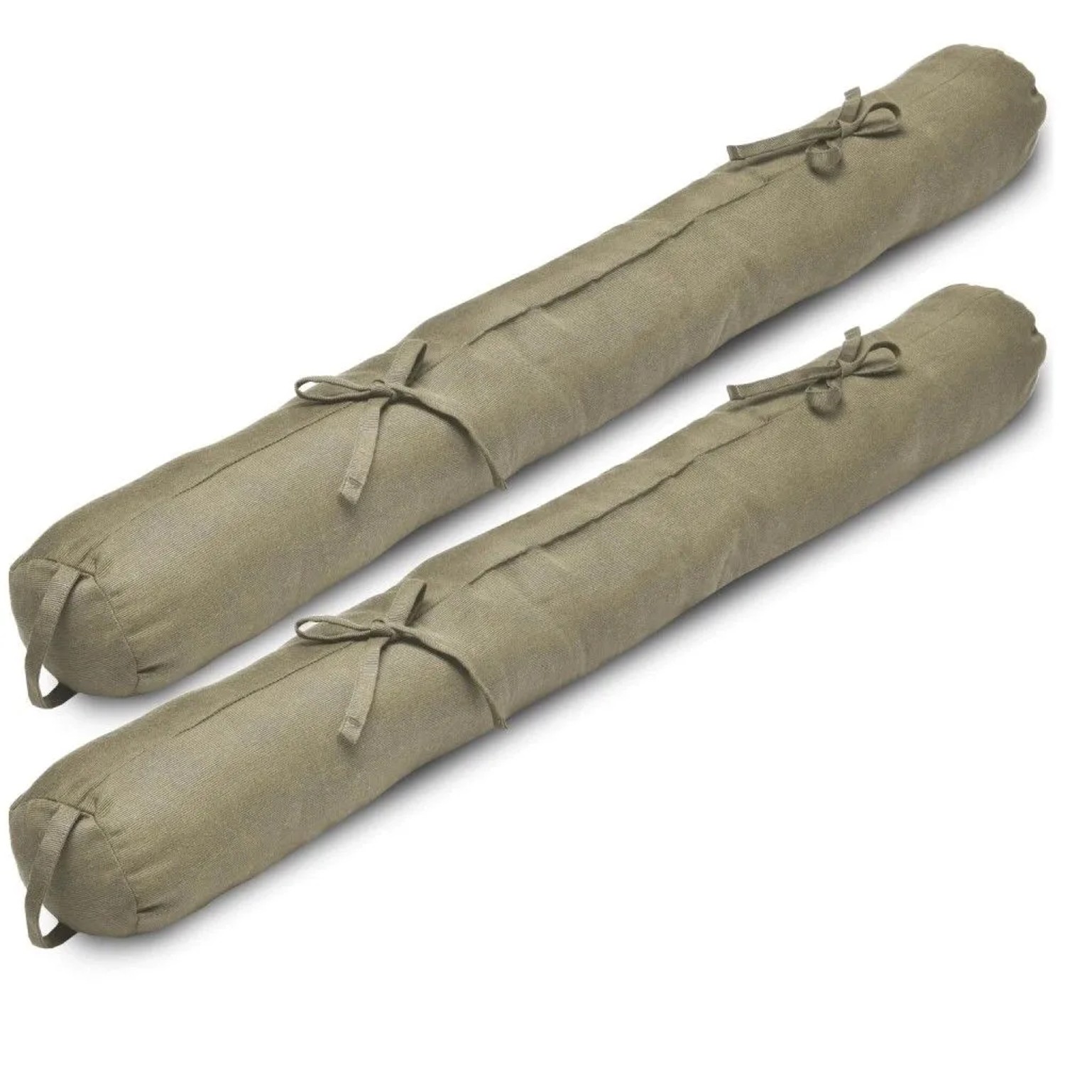 Beautissu 2er Set Viento Zugluftstopper 10x100cm Taupe