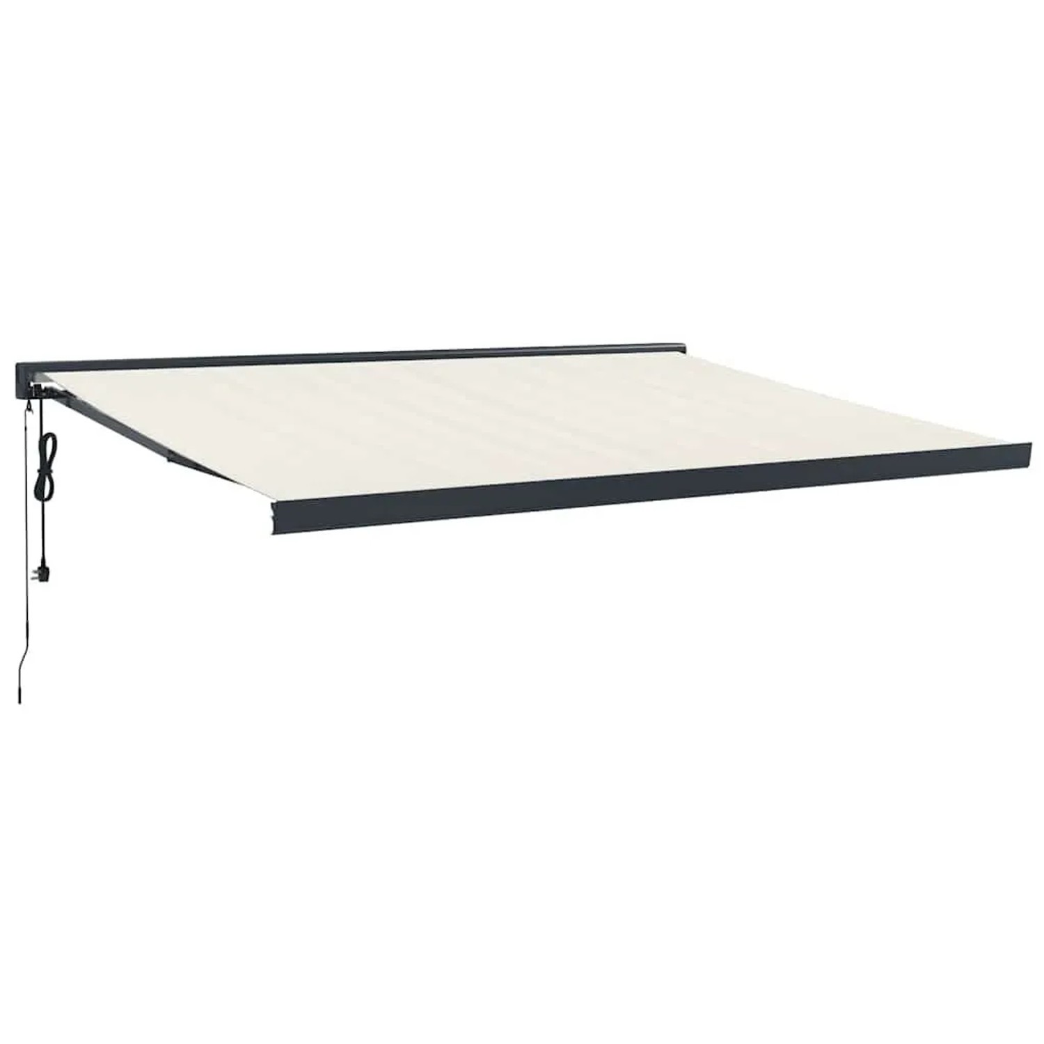 Furnicato Einziehbare Gelenkarmmarkise 4 5x3 M Creme Mit Aluminiumrahmen Und Uv Beständigem Polyesterstoff