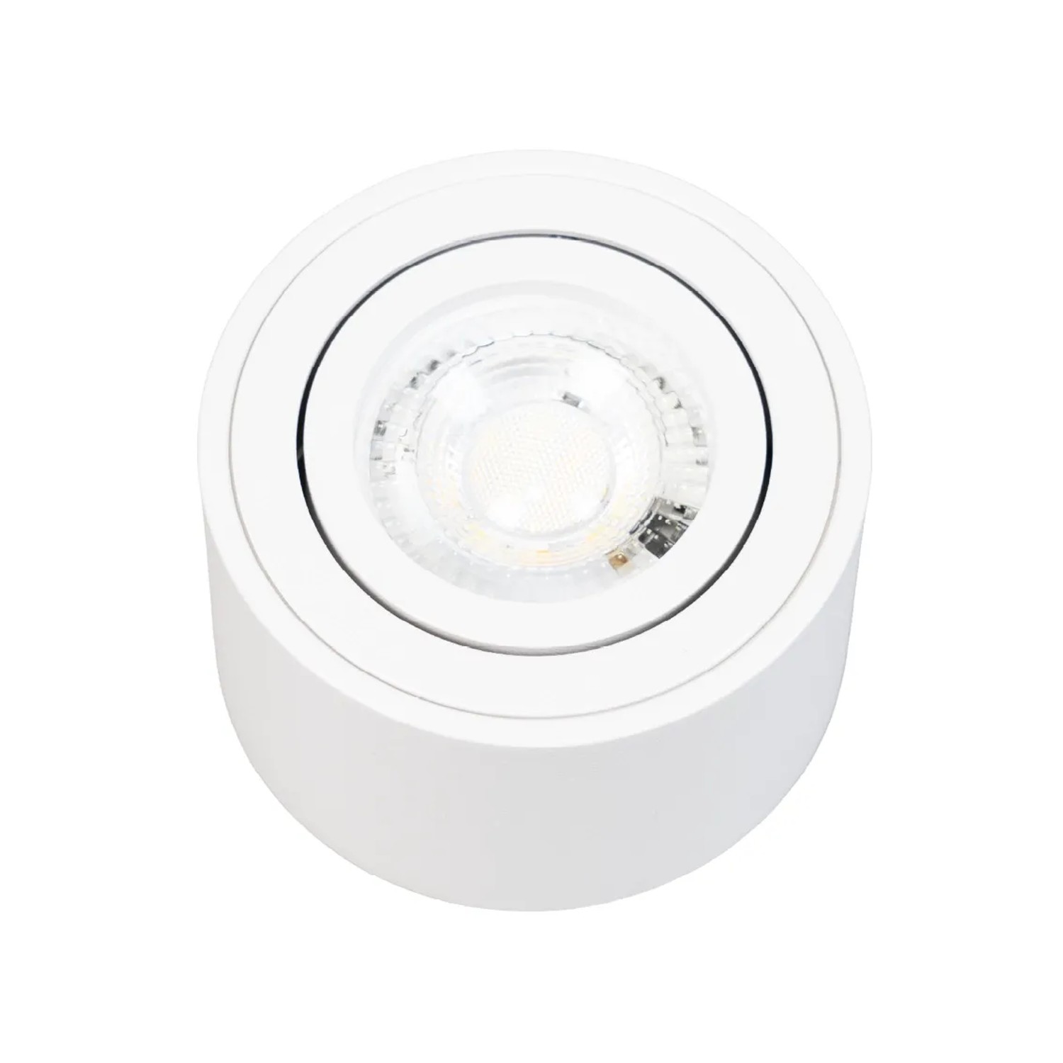 ENOVALITE LED Downlight 7W 3000-6500K Warm- Kaltweiß Dimmbar Deckeneinbau Ultra Flach Gleichmäßiges Flächenlicht Weiß