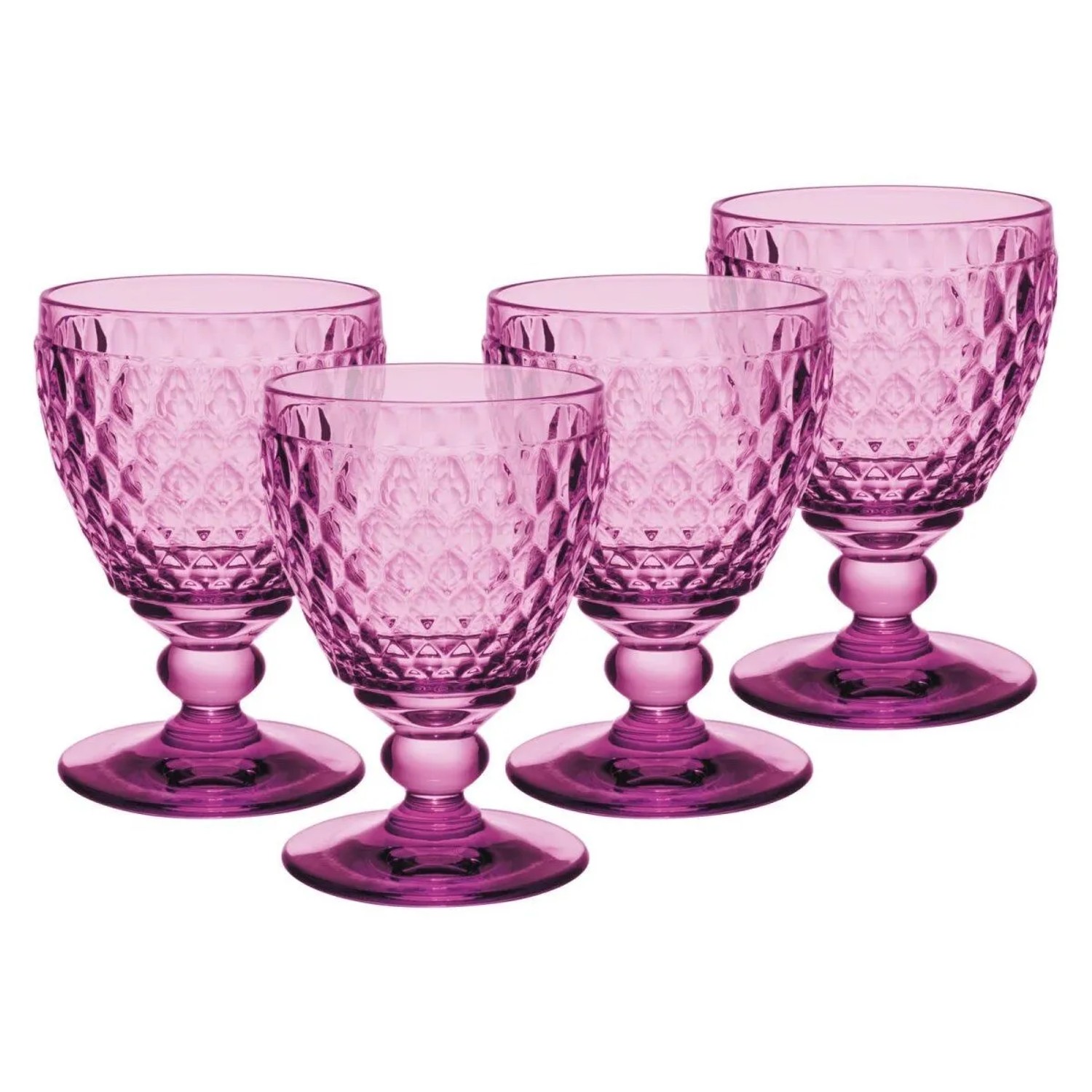 Villeroy & Boch Boston Coloured Weißweinglas 125 ml 4er Set Berry