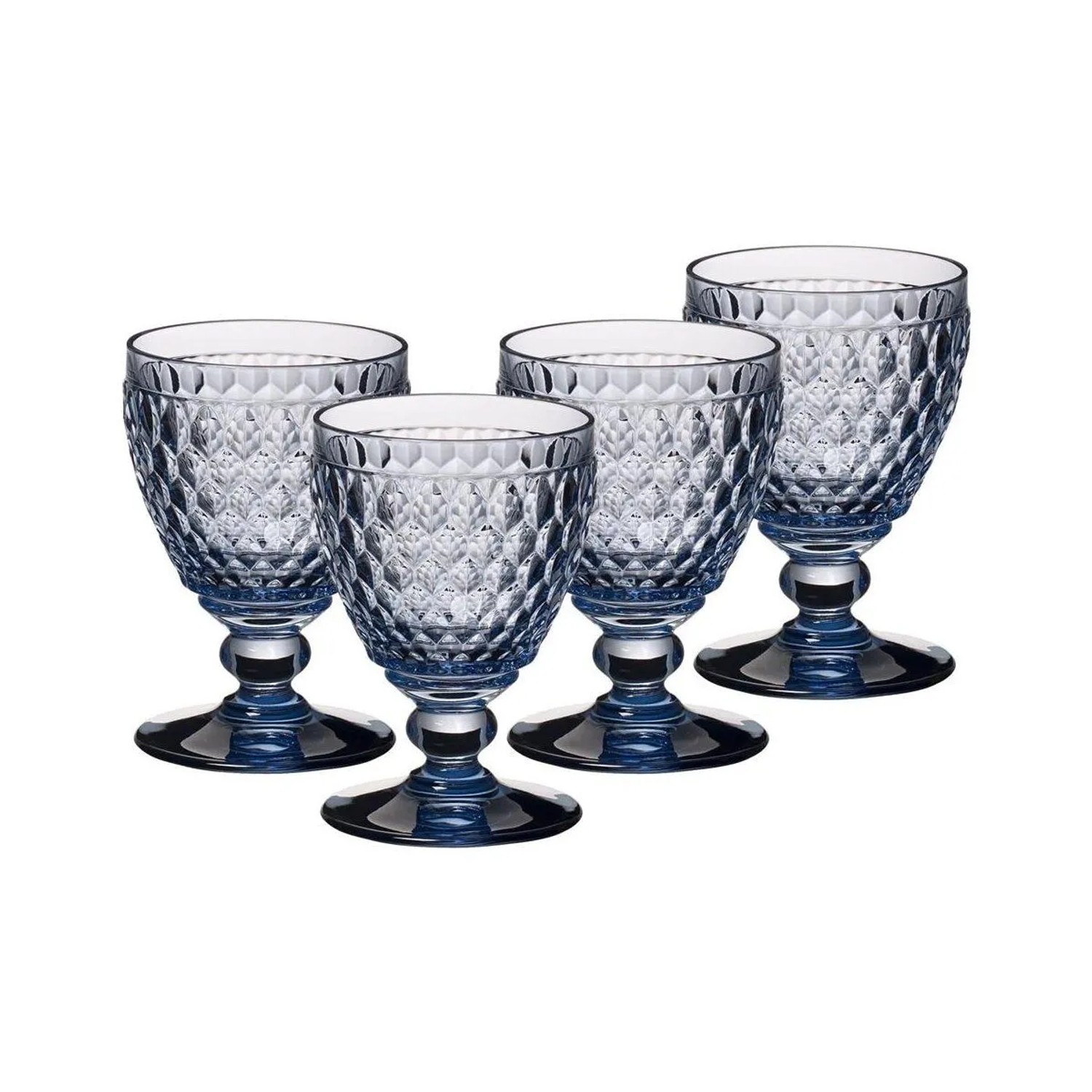 Villeroy & Boch Boston Coloured Weißweinglas 125 ml 4er Set Blau