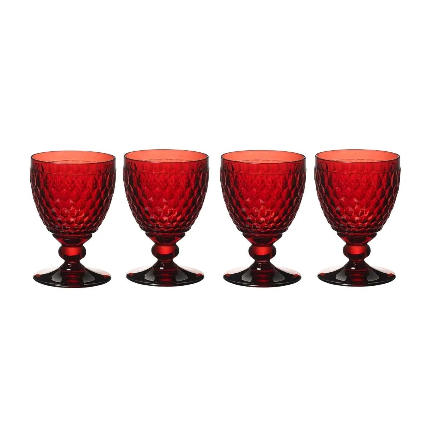 Villeroy & Boch Boston Coloured Rotweinglas 200 ml 4er Set Rot