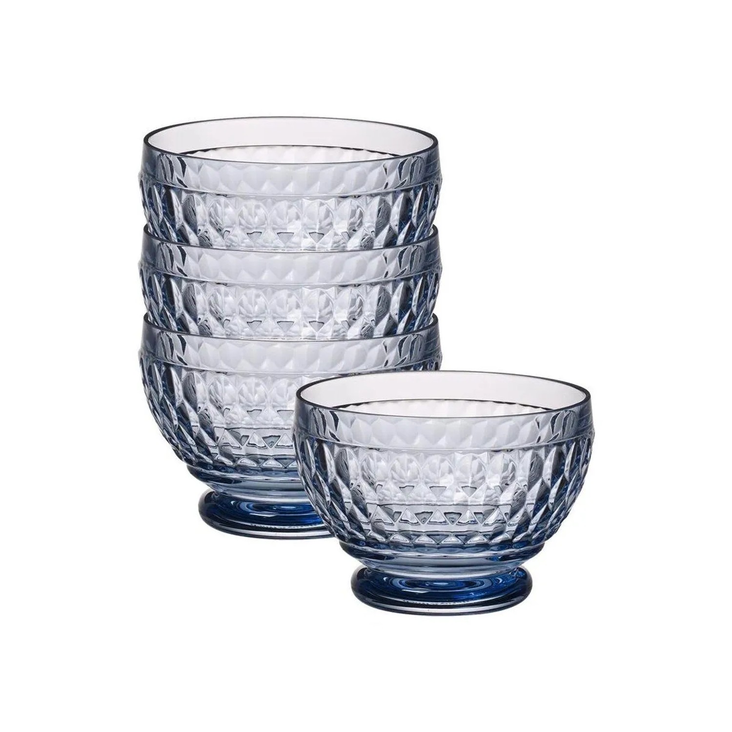 Villeroy & Boch Boston Coloured Dessertschale 11,7 cm 4er Set Blau