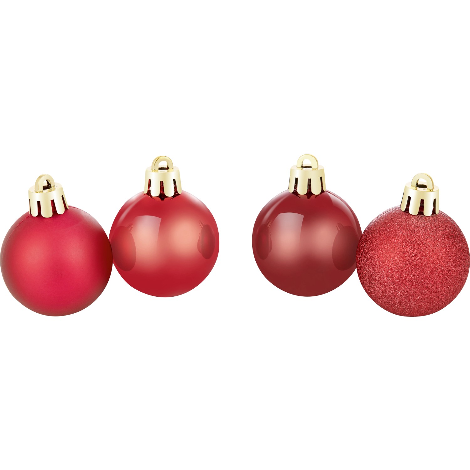 Weihnachtskugel-Set Ø 4 cm 30-teilig Burgunderrot