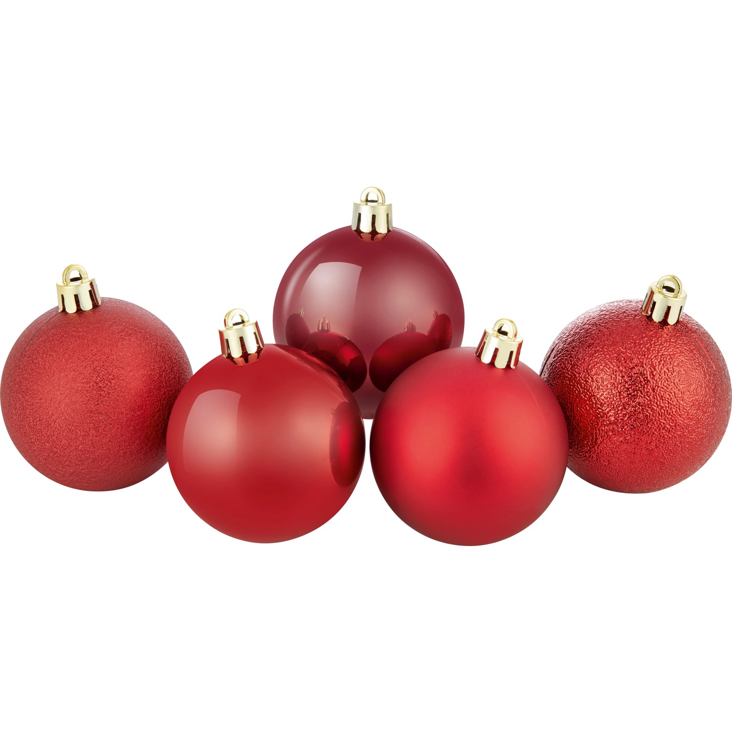 Weihnachtskugel-Set Ø 6 cm 25-teilig Burgunderrot