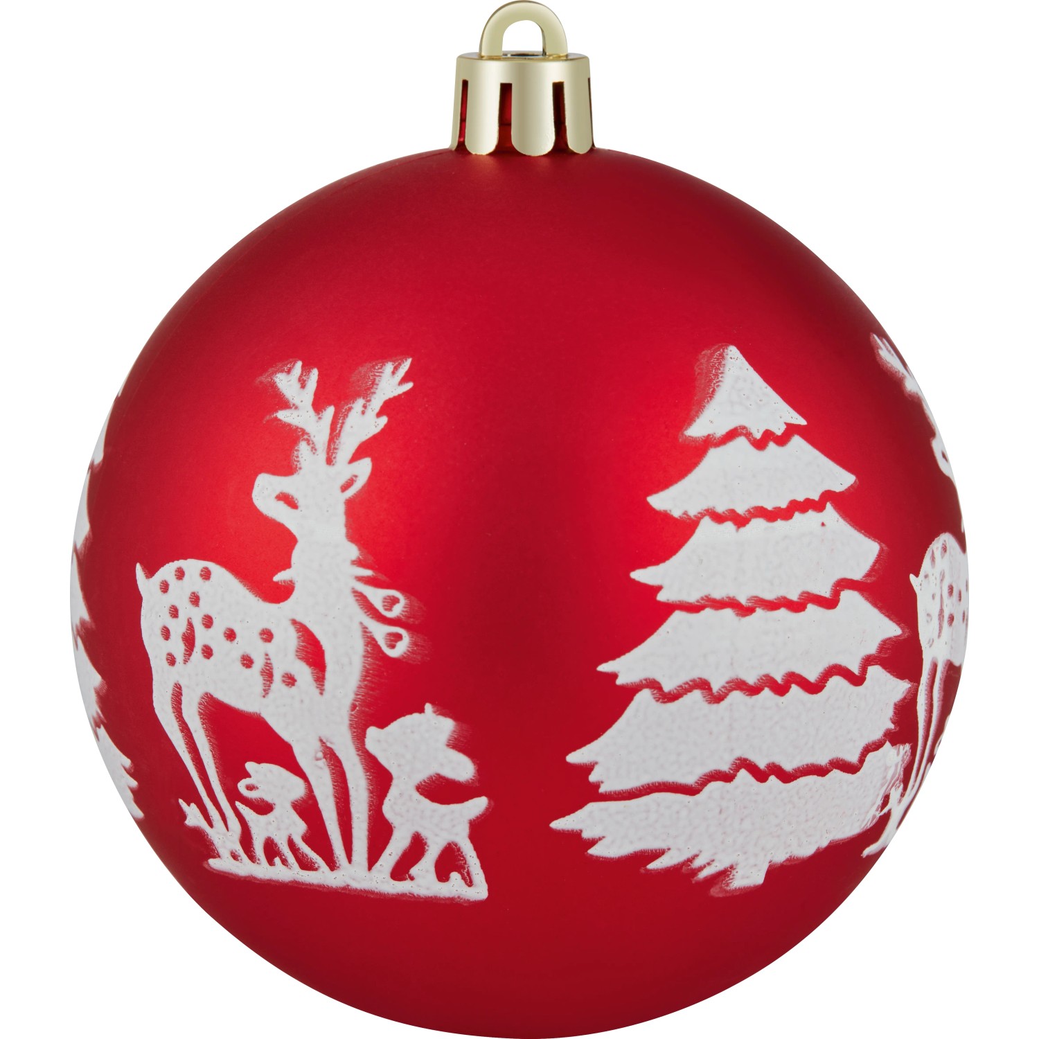 Weihnachtskugel-Set Ø 8 cm Rot-Grün-Weiß 12-fach Sortiert