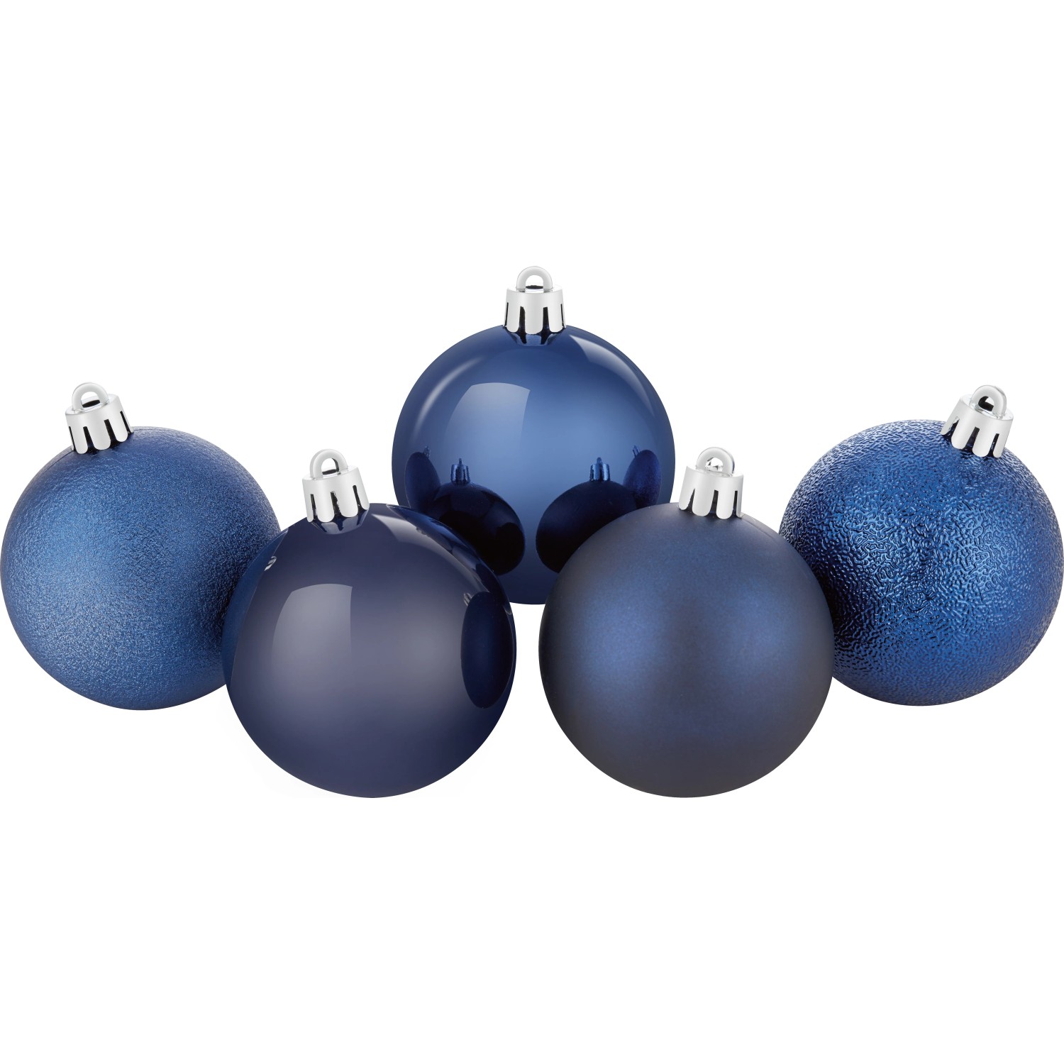 Weihnachtskugel-Set Ø 6 cm 25-teilig Blau