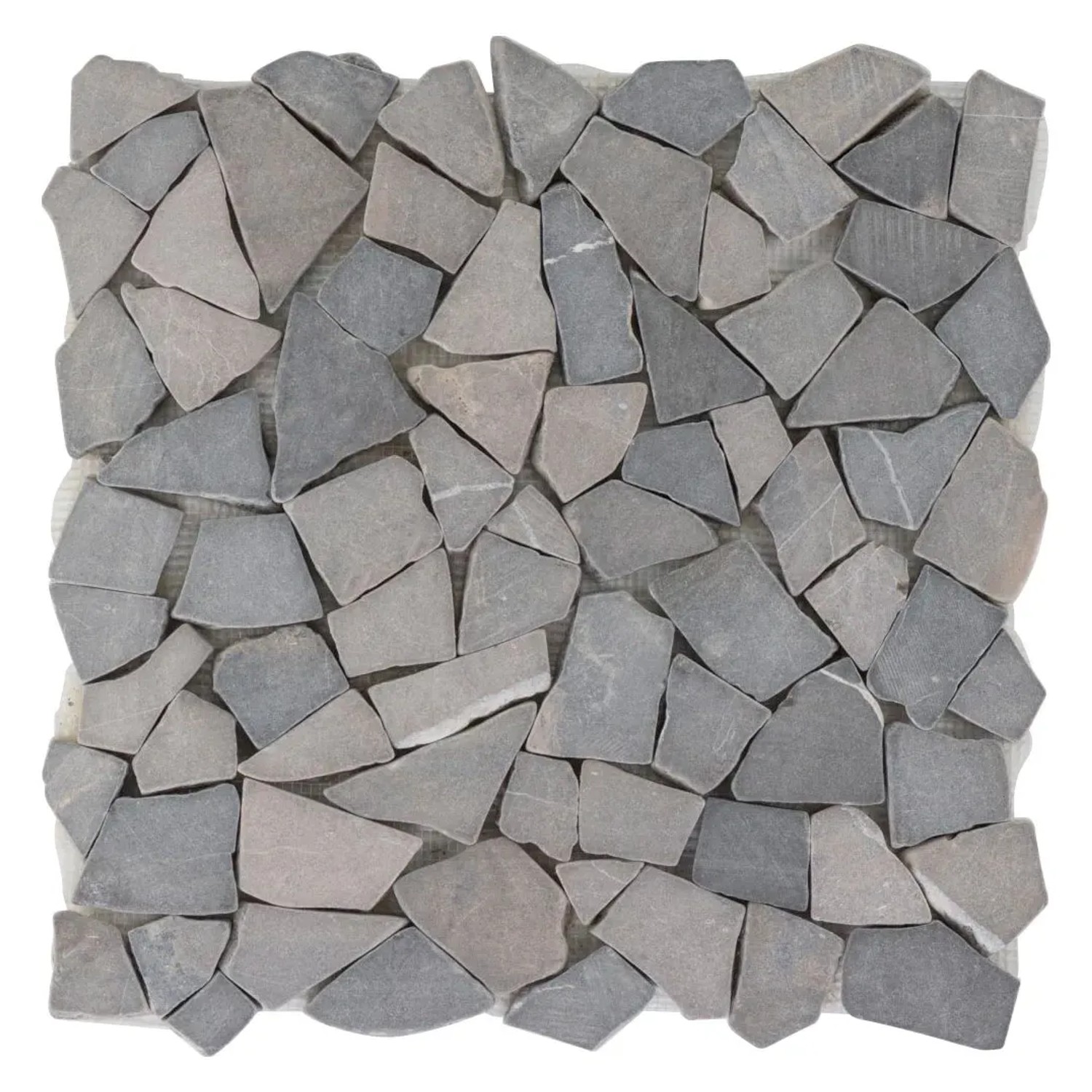 Bruchmosaikmatte Graphit 28 cm x 28 cm