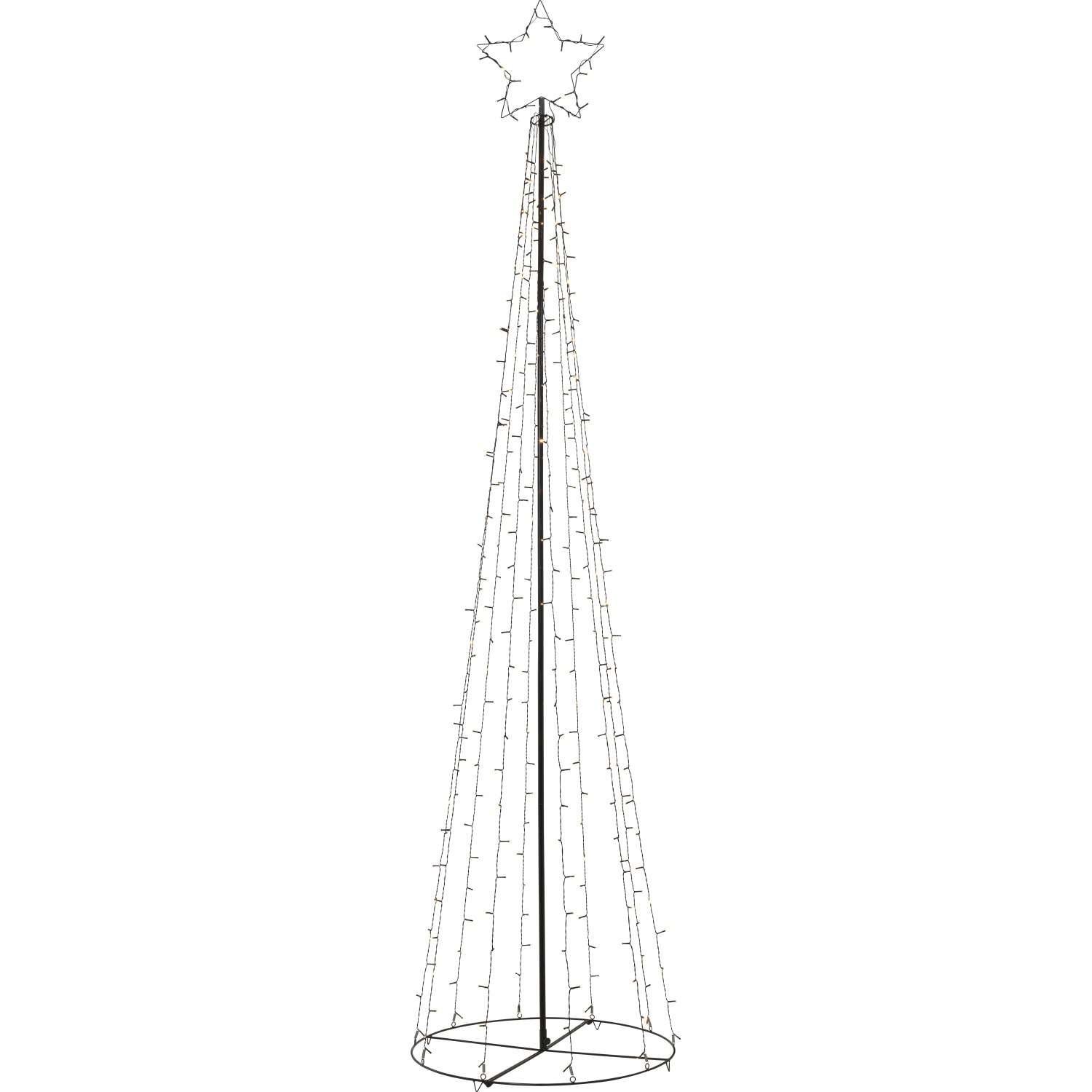 LED-Fahnenmast mit Stern Ø 70 cm x 300 cm