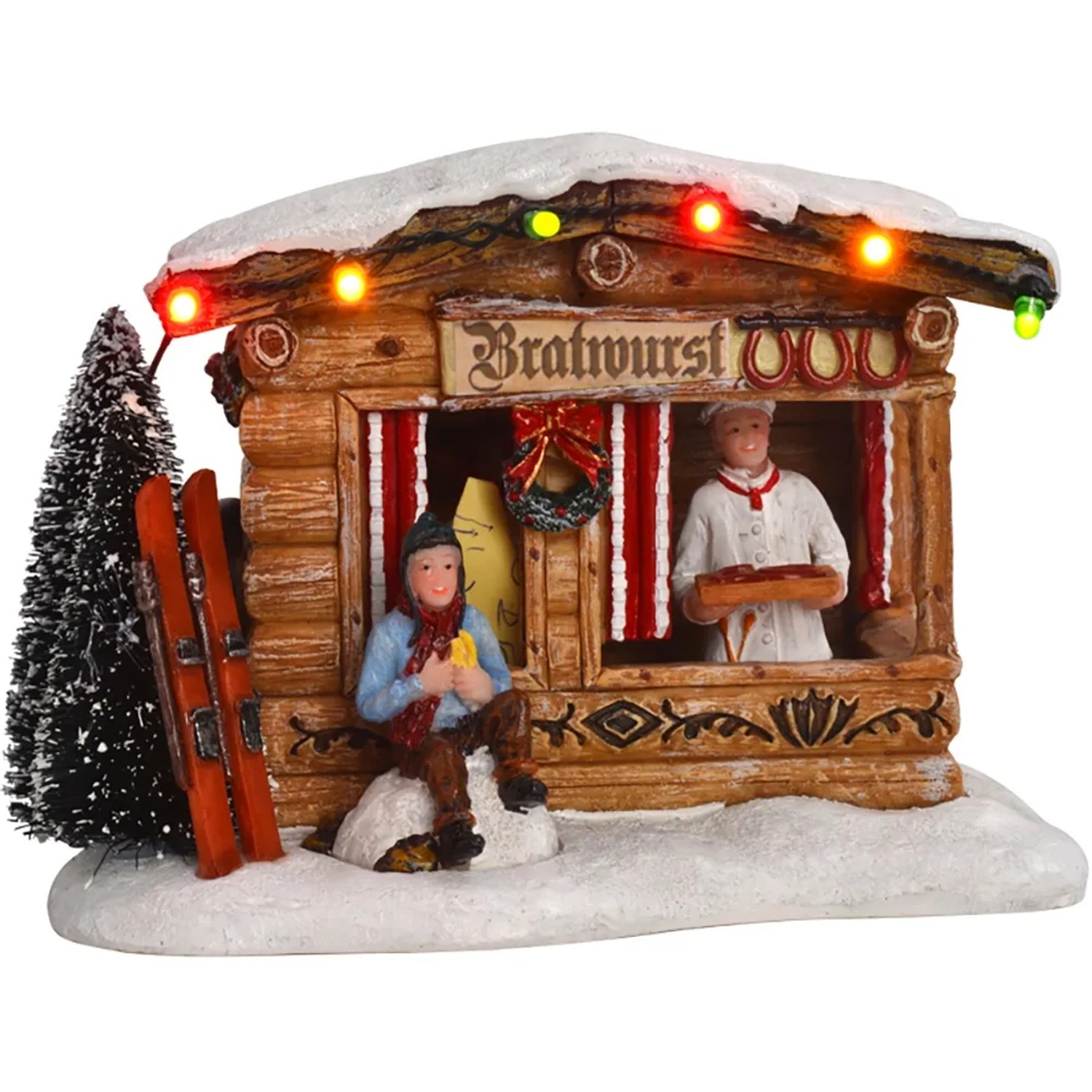 Weihnachtsmarkt Batteriebetrieb L13,5 x B10,5 x H9,5 cm