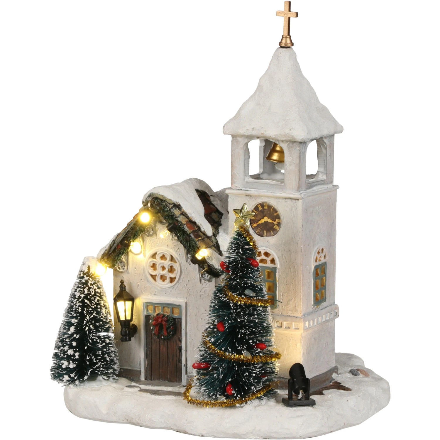 Kirche Batteriebetrieb L14 x B15 x H20 cm