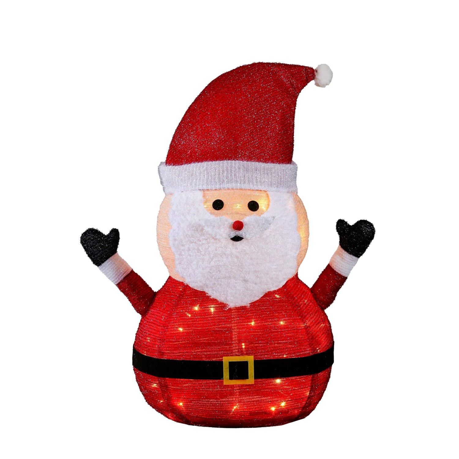 Luca Lighting LED-Weihnachtsfigur Weihnachtsmann Außen Ø 47 cm x 80 cm