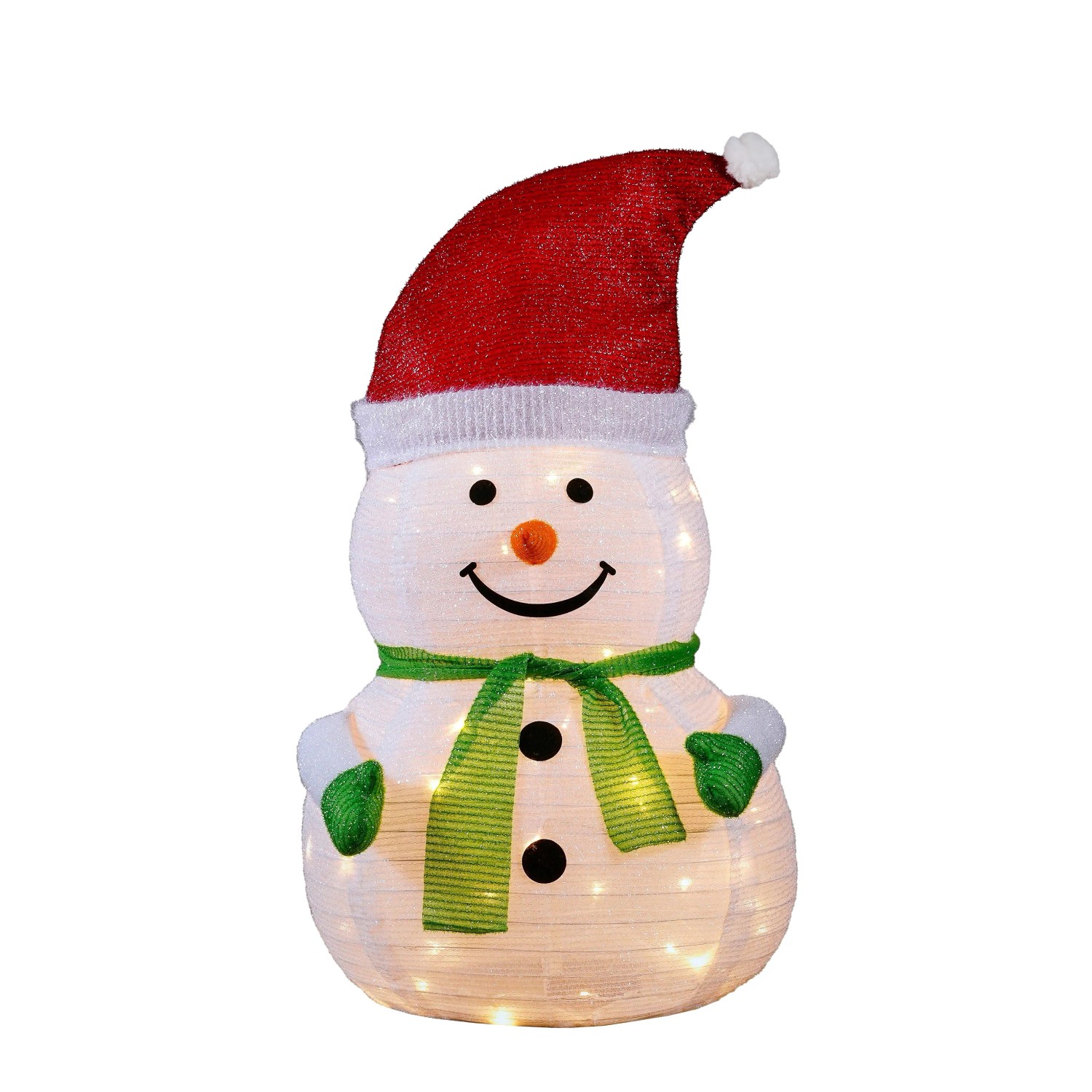 Luca Lighting LED-Weihnachtsfigur Schneemann Außen Ø 47 cm x 80 cm