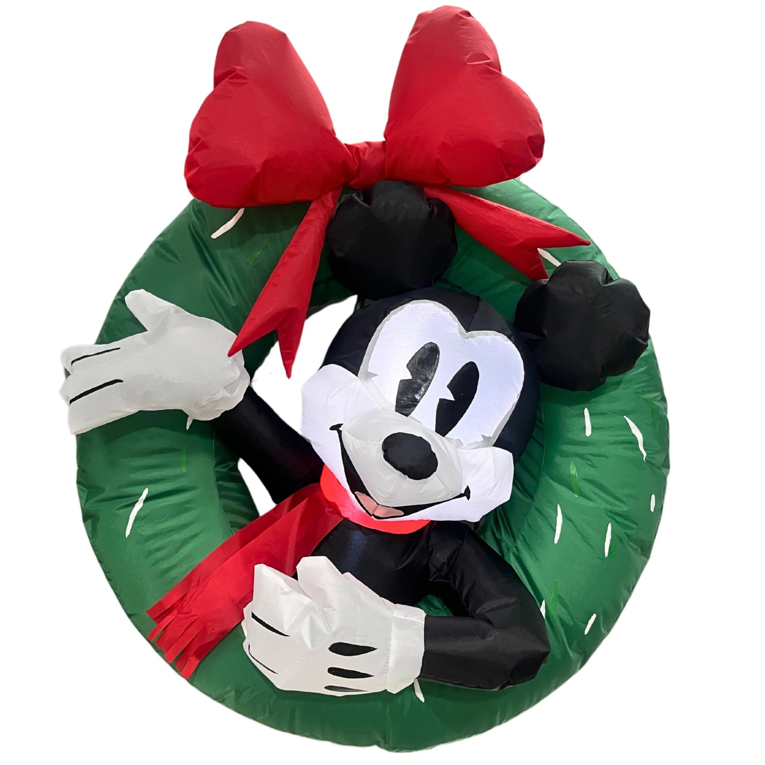 Disney Mickey aufblasbarer Outdoor-Weihnachtskranz 75 cm