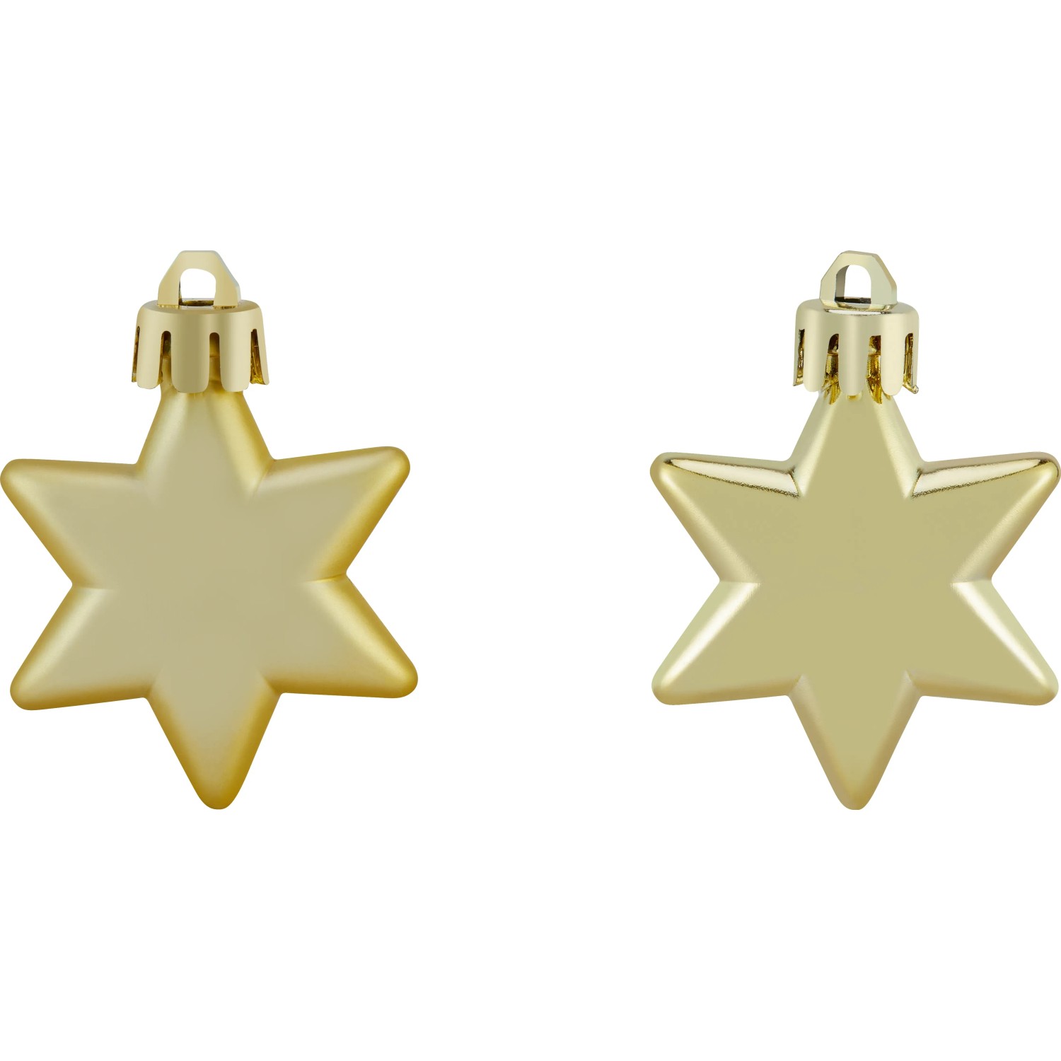 Baumschmuck-Set Sterne 12-teilig 5 cm Gold
