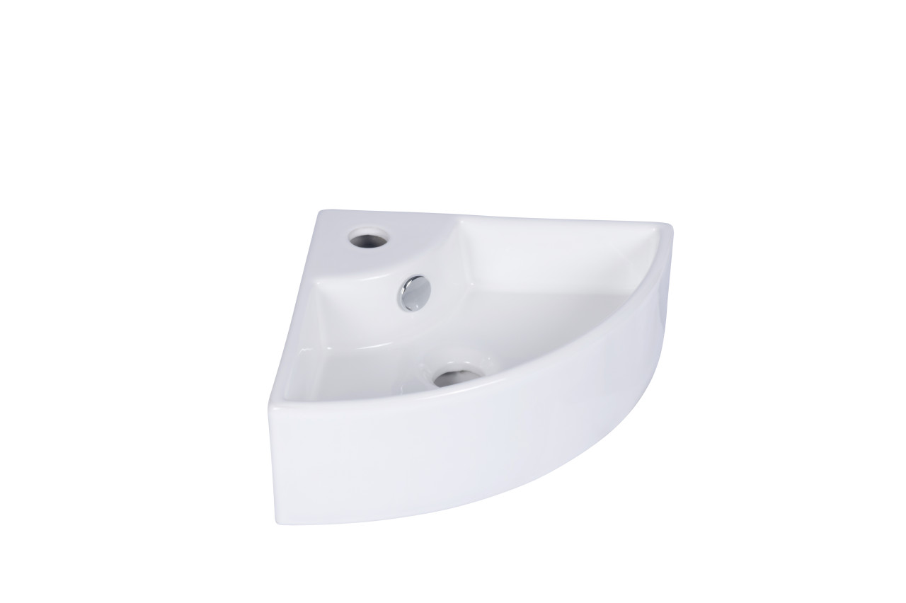 Primaster Eckwaschbecken Keramik Sirena 46 x 32,5 cm weiß