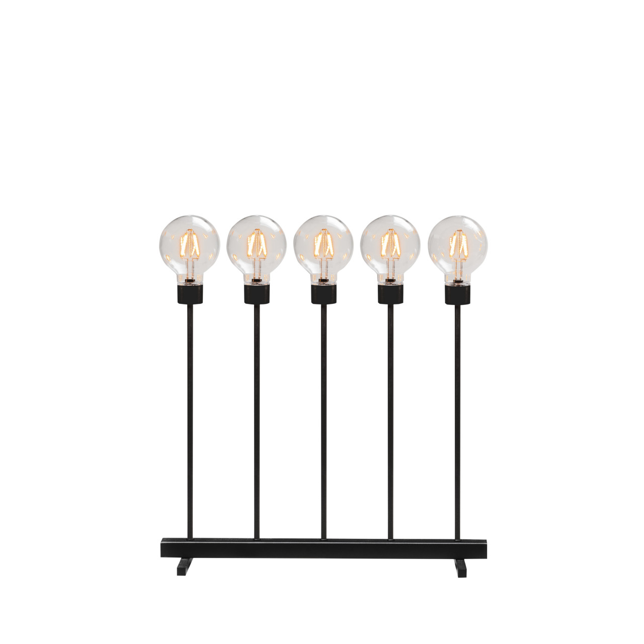 Konstsmide LED Leuchte gerade dimmbar 5 runde Globes & 10 Dioden bernstein