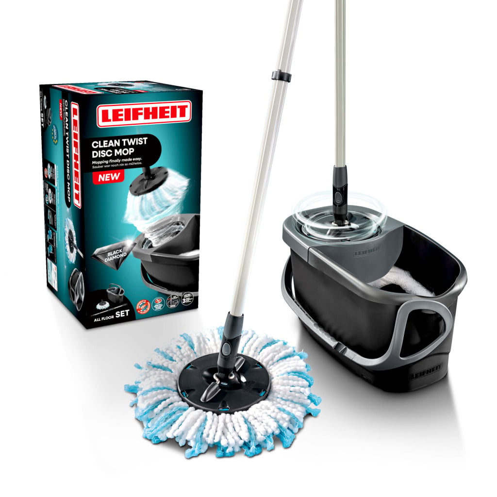 Leifheit Bodenwisch-Komplett-Set Clean Twist Disc Mop Ergo 31 cm black Bild 4