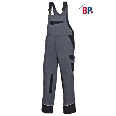 Latzhose 1608 559 dunkelgrau/schwarz, Größe 46n