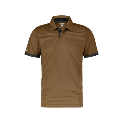 Traxion Poloshirt, lehmbraun/anthrazit, Größe S