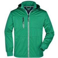 Herren Softshelljacke maritim JN1078, irisch-grün/navy-blau/weiß, Größe XL Bild 2
