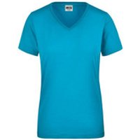 Damen Work T-Shirt JN837, türkis, Größe L Bild 2