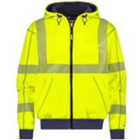 Evans Warnschutz Kapuzensweatshirt, Größe 4XL, NEONGELB/DUNKELBLAU Bild 2