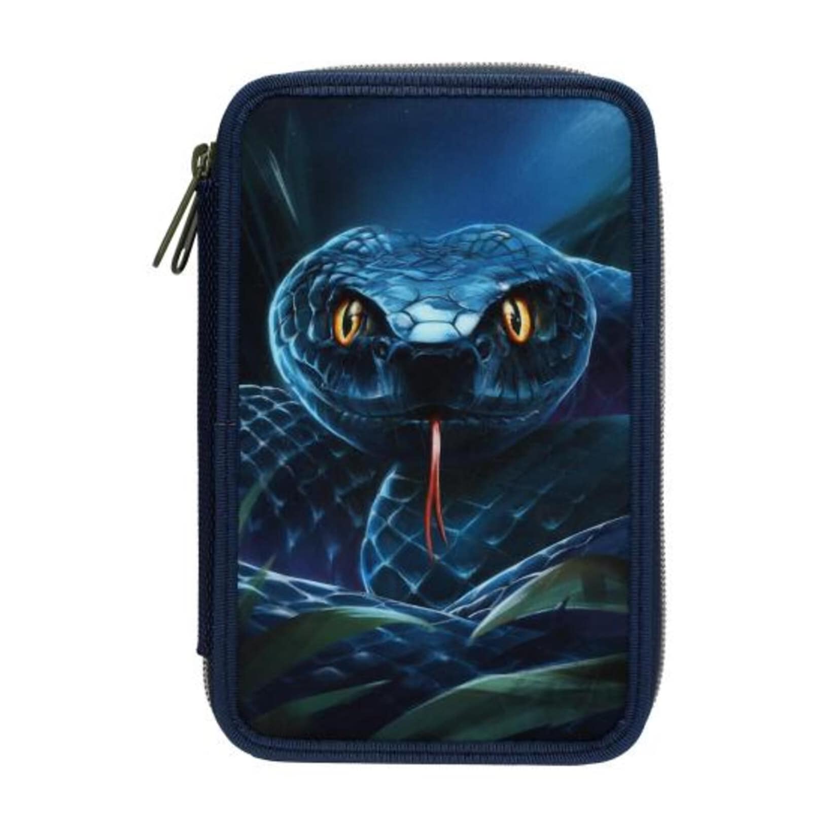 Depesche 2-Fach Federtasche Schlange Adventure World 5,5 x 12 x 19 cm