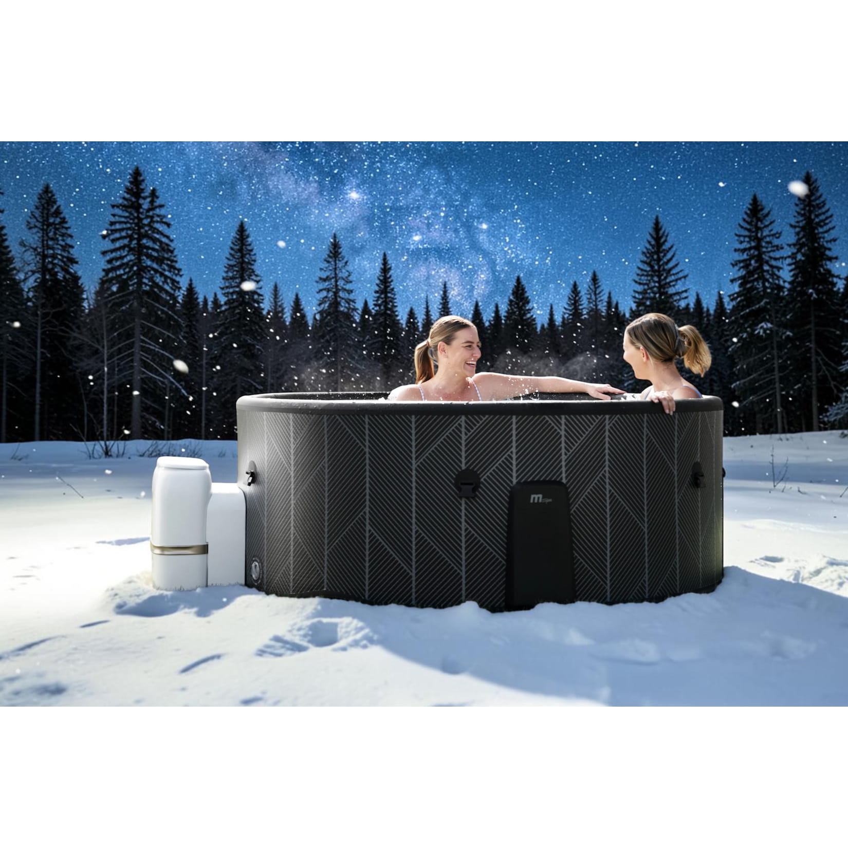 MSpa Whirlpool NOX ECO 2026 inkl. App + Hydromassagedüsen & 138 Luftdüsen - 173 cm