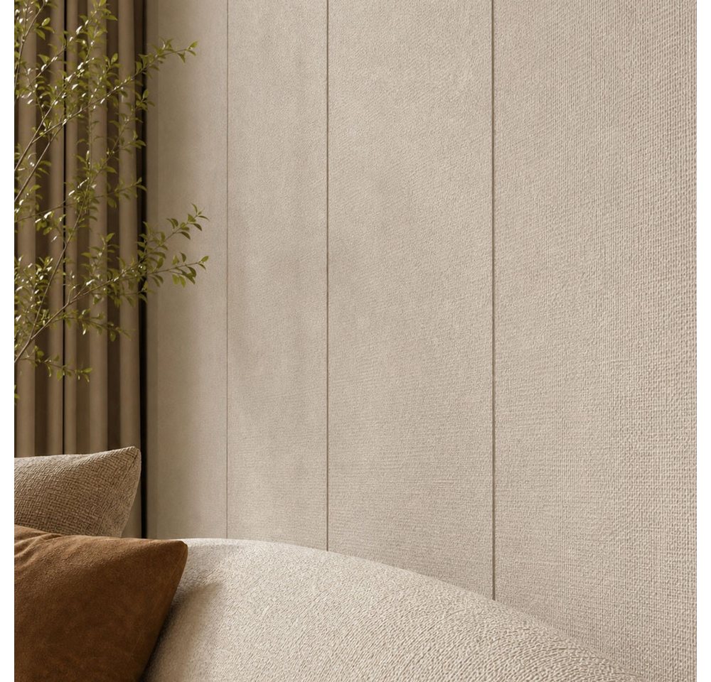 Home Deluxe Wandpaneel VENOM - 4er Set Leinenbeige Bild 3