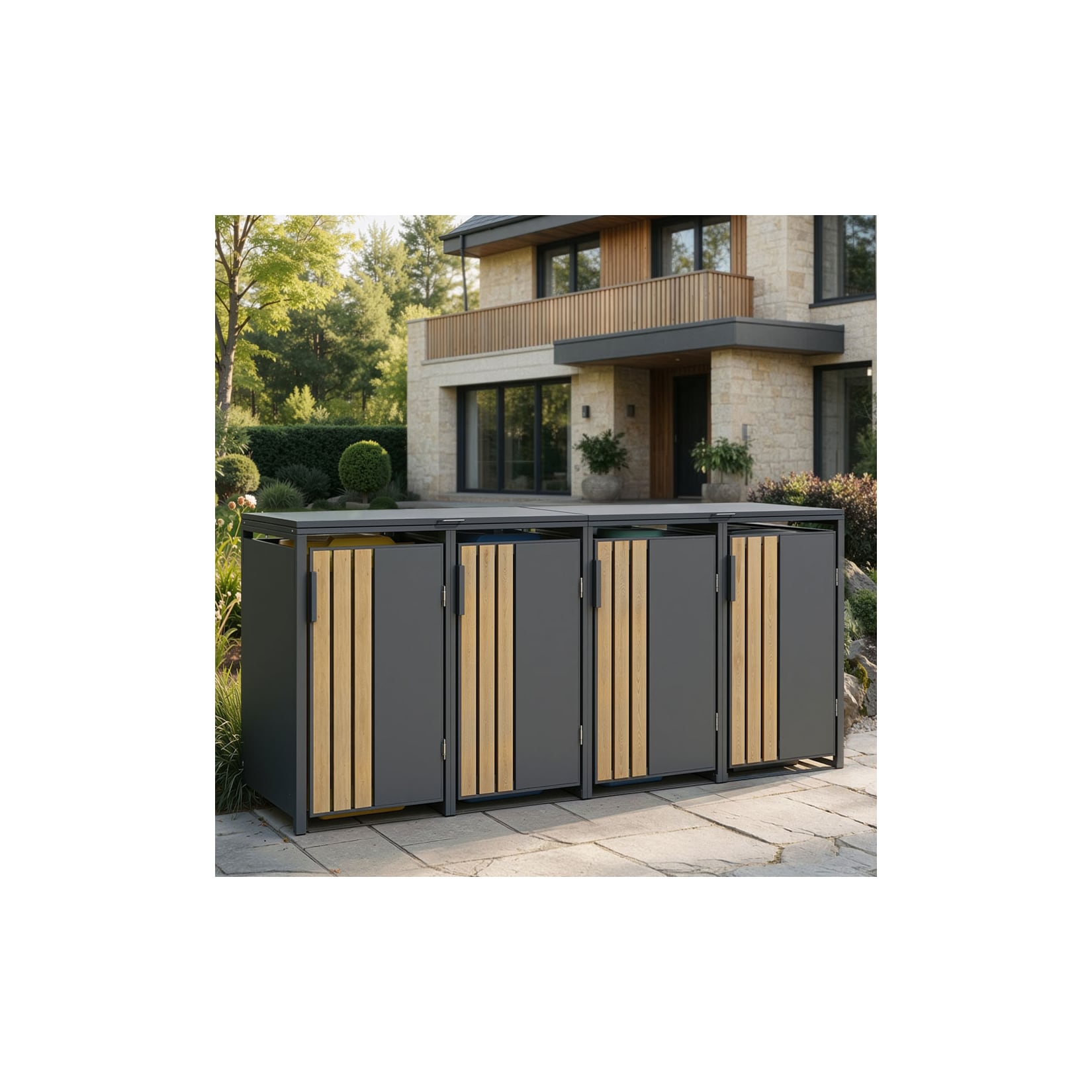 Mülltonnenbox KANTO - 4x 240L