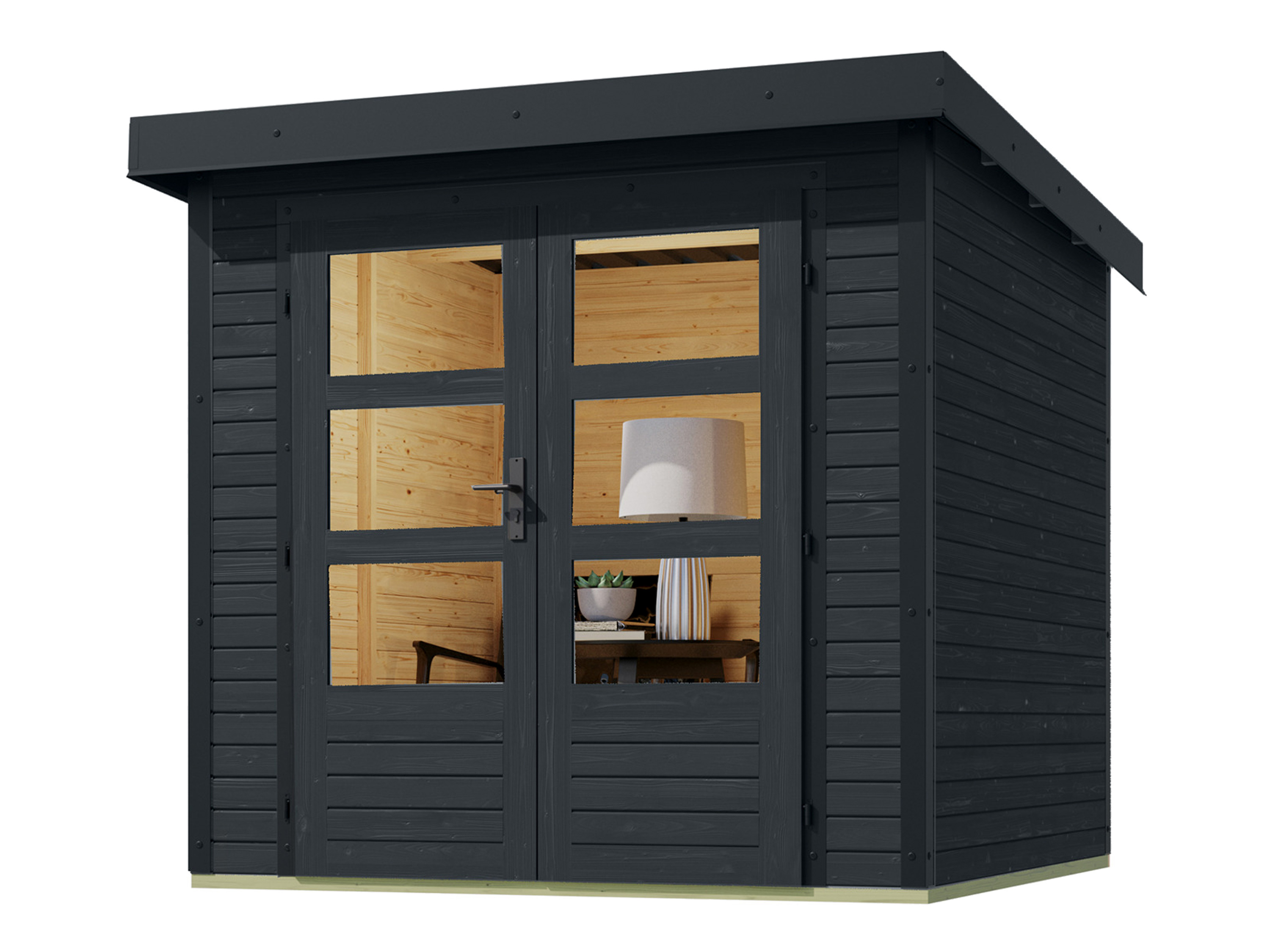 KARIBU Gartenhaus Hybrido 19 mm