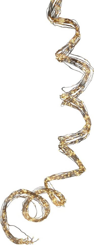 AM Design LED-Lichterkette Weihnachtsdeko aussen, 90-flammig, 5m Anlaufkabel