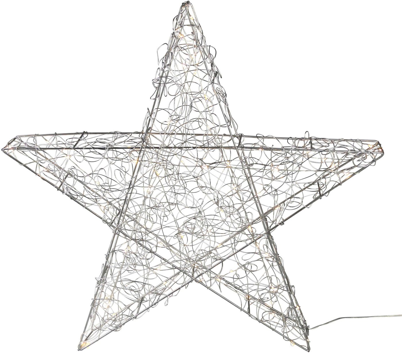 AM Design LED Stern, LED fest integriert, Warmweiß, Weihnachtsstern, Weihnachtsdeko aussen