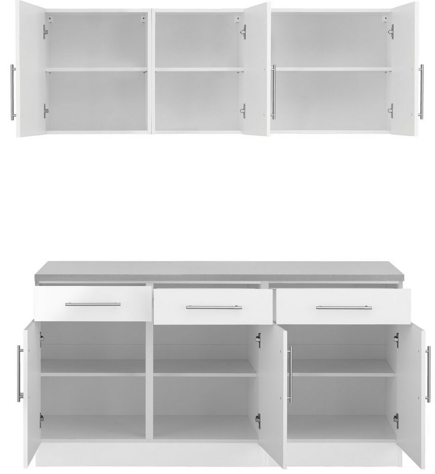 wiho Küchen Pantryküche "Cali", ohne E-Geräte, Breite 160 cm