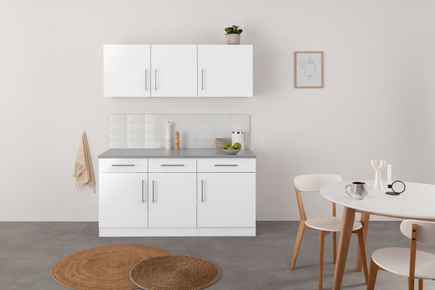 wiho Küchen Pantryküche "Cali", ohne E-Geräte, Breite 160 cm Bild 2
