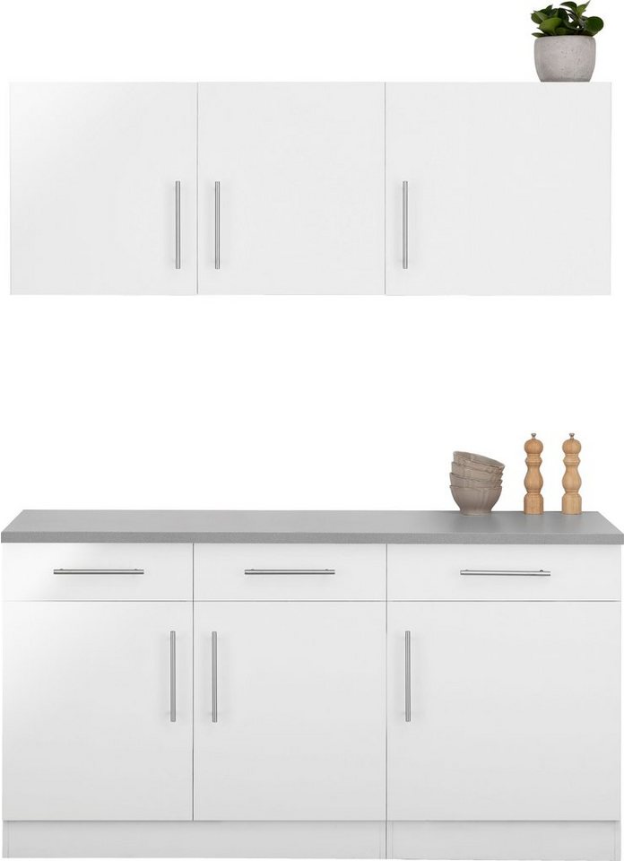 wiho Küchen Pantryküche "Cali", ohne E-Geräte, Breite 160 cm Bild 3