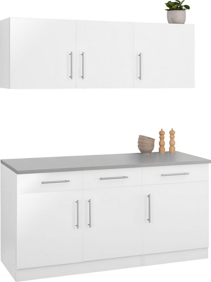 wiho Küchen Pantryküche "Cali", ohne E-Geräte, Breite 160 cm Bild 4