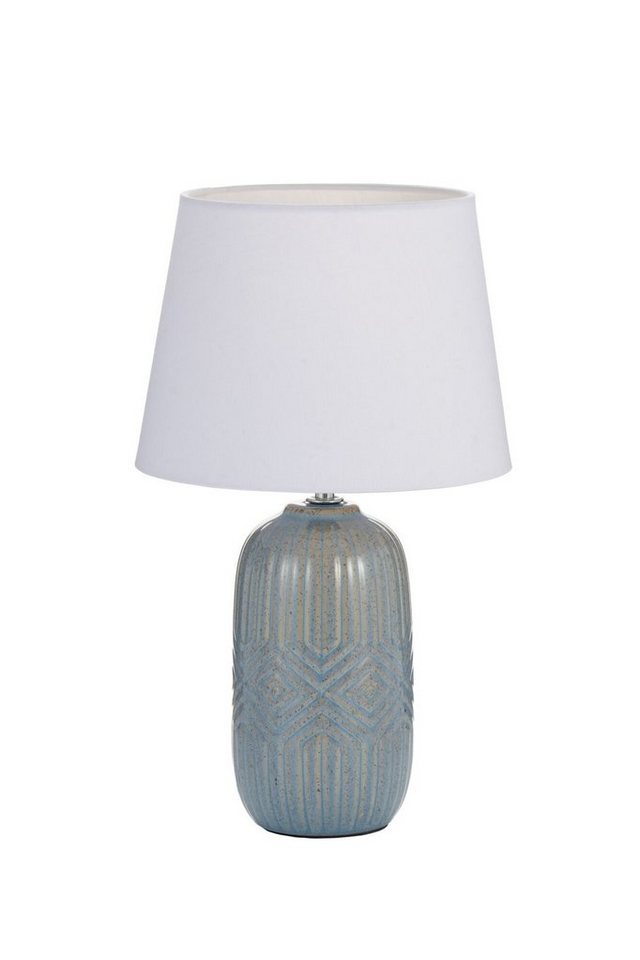 Pauleen Tischleuchte Glowing Hug max20W Blau/Beige 230V Stoff/Keramik, ohne Leuchtmittel, E14