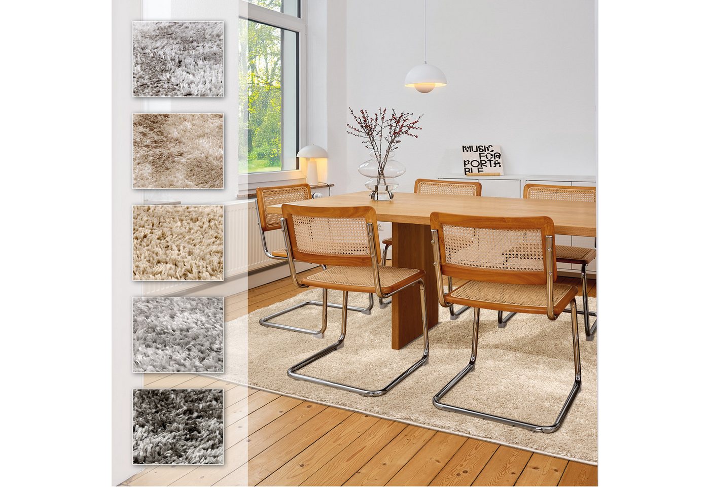 ASTRA Hochflor-Teppich Paulie 250, rechteckig, Höhe: 25 mm, weicher Langflor, Shaggy, Wohnzimmer, Schlafzimmer Bild 4