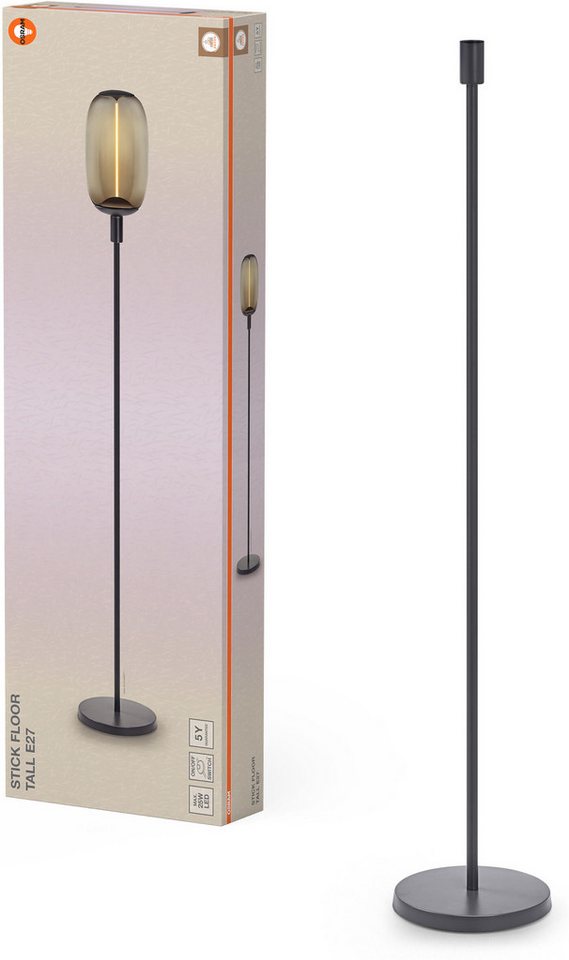 Osram Stehlampe Decor Stick Floor, ohne Leuchtmittel, Fassung E27, Stahl Bild 2