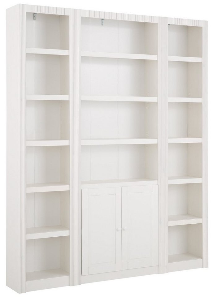 OTTO home Raumteilerregal Bergen, Bücherregal mit 18 Fächern und 2 Türen, 213cm hoch, 18 Fächern, 9 davon verstellbar mit 2 Holztüren, Breite 173,5 cm Bild 5