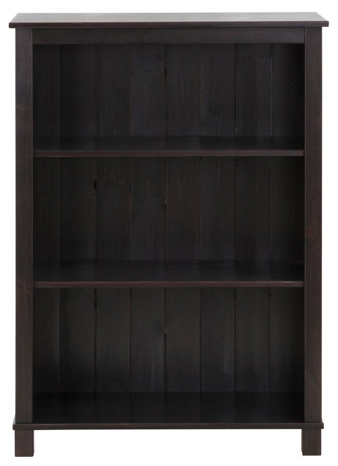 OTTO home Regal Pivo, Bücherregal mit 2 verstellbare Einlegeböden aus Kiefernholz, aus massivem Kiefernholz, 2 Einlegeböden und 3 Fächer, Höhe 106 cm Bild 4