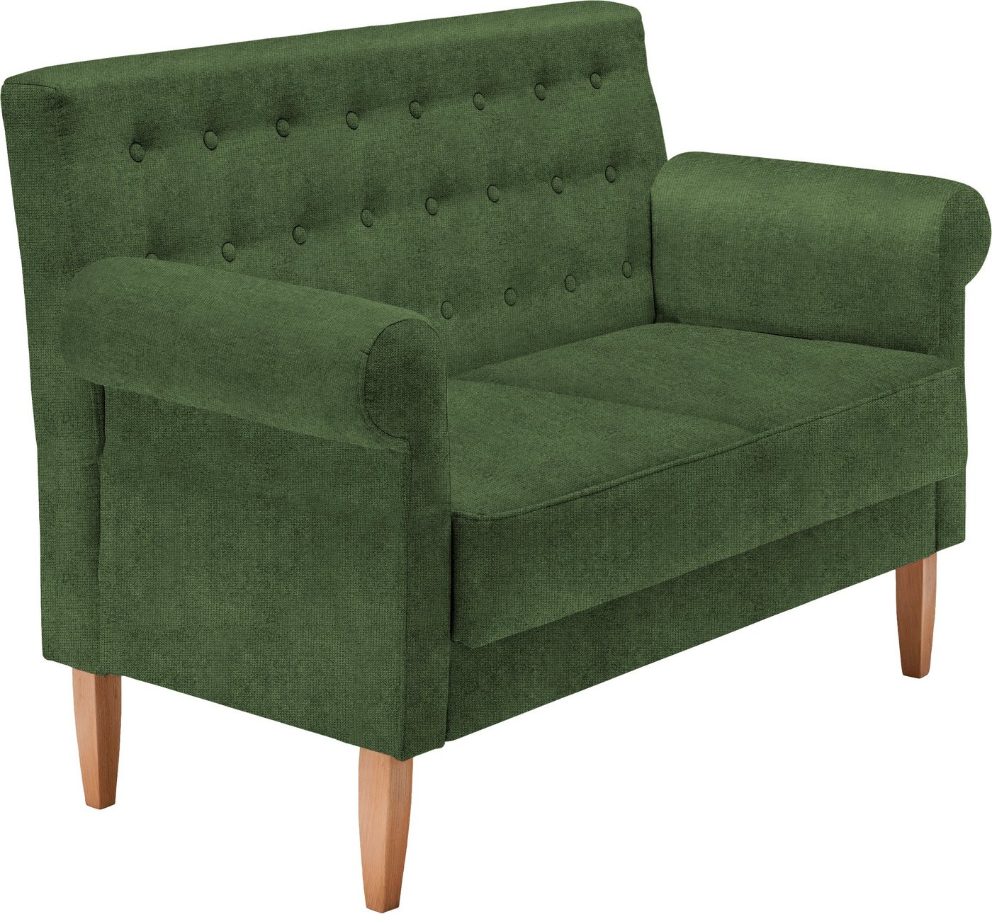 Home affaire Küchensofa Scalea Breite 157cm, Komfortsitzhöhe 55cm, Knopfheftung im Rücken, inkl. 2 Stk. Zierkissen, in verschiedenen Stoffen und Farben Bild 2